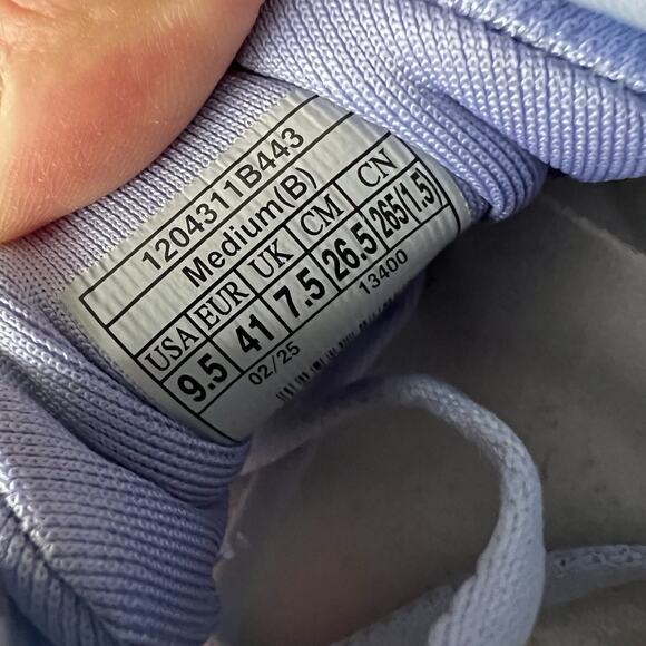 Brooks Ghost 17 Womens 9.5 Blue Heron White Orange Road Running Sneakers Shoes - Picture 5 of 16